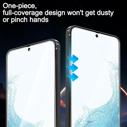 Glass Screen Protector for Galaxy S22 Plus 6.6 inch [2 Pack][Easy Installation],HD Clear Full Screen Tempered Glass,Case Friendly in Saudi Arabia