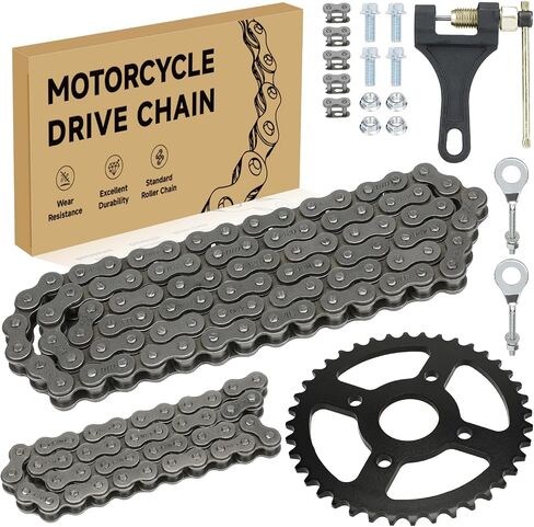 40/41/420 ضرس 40T سلسلة دراجة صغيرة 42 و 90 وصلات لكولمان BT200X CT200U CT200U-EX Baja TrailMaster Warrior Heat MB200 MB165 Predator 212cc 196cc 6.5hp 5.5hp Powersport أجزاء الدراجة الصغيرة in Kuwait