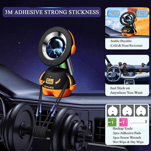 Ultra Magnetic Phone Holder for Your Car Dashboard Windshield, Cute Magsafe Car Mount Accessories for iPhone and All Cell Phone, Magnet Automobile Cradle Fit for iPhone 16 15 14 13 12 Pro Max Plus in Saudi Arabia