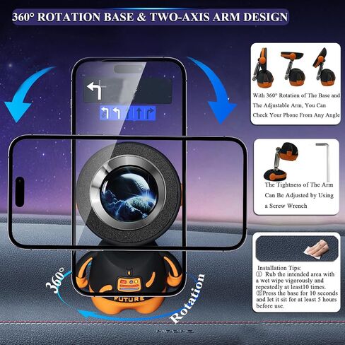 Ultra Magnetic Phone Holder for Your Car Dashboard Windshield, Cute Magsafe Car Mount Accessories for iPhone and All Cell Phone, Magnet Automobile Cradle Fit for iPhone 16 15 14 13 12 Pro Max Plus in Saudi Arabia