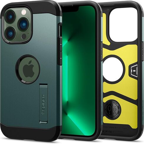 Spigen Tough Armor Designed for iPhone 13 Pro Case (2021) - Midnight Green in Saudi Arabia