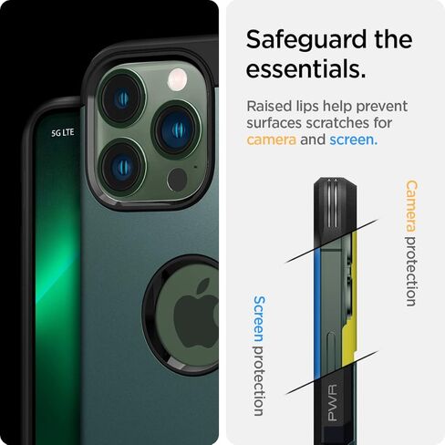 Spigen Tough Armor Designed for iPhone 13 Pro Case (2021) - Midnight Green in Saudi Arabia