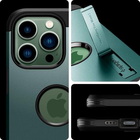 Spigen Tough Armor Designed for iPhone 13 Pro Case (2021) - Midnight Green in Saudi Arabia