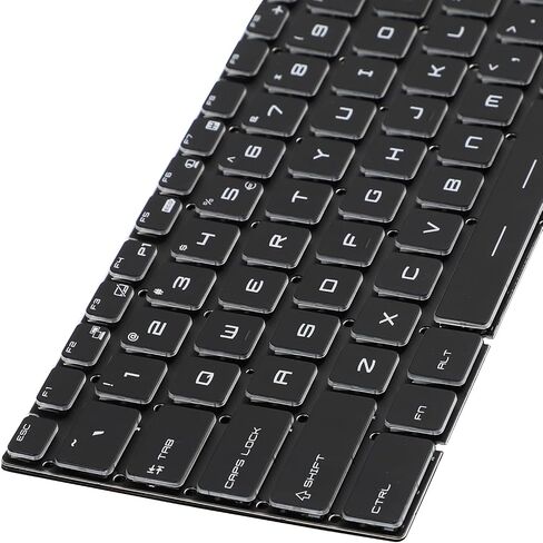 لوحة مفاتيح جديدة بإضاءة خلفية ملونة RGB لأجهزة الكمبيوتر المحمول MSI GS75 Stealth GF75 GL75 GL65 GP75 GP65 Leopard GE75 Raider GT76 GE63VR GE73VR GP62M GL72M Series لوحة مفاتيح بإضاءة خلفية RGB بتخطيط أمريكي in Saudi Arabia