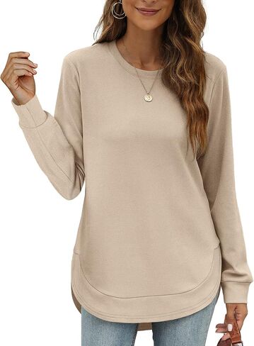 OFEEFAN Sweatshirts For Women Loose Fit Women Sweaters For Fall And Winter XL in Saudi Arabia