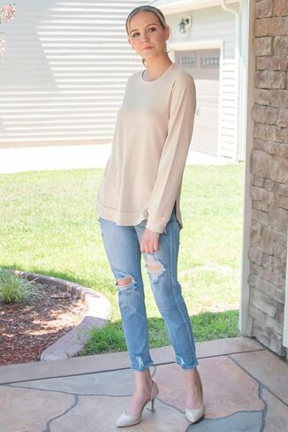 OFEEFAN Sweatshirts For Women Loose Fit Women Sweaters For Fall And Winter XL in Saudi Arabia