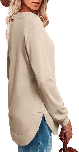 OFEEFAN Sweatshirts For Women Loose Fit Women Sweaters For Fall And Winter XL in Saudi Arabia
