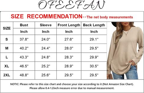 OFEEFAN Sweatshirts For Women Loose Fit Women Sweaters For Fall And Winter XL in Saudi Arabia