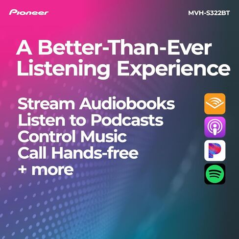 Pioneer MVH-S230BT Bluetooth Car Stereo with USB Inputs, Smartphone Connectivity, Hands-Free Calling in Saudi Arabia