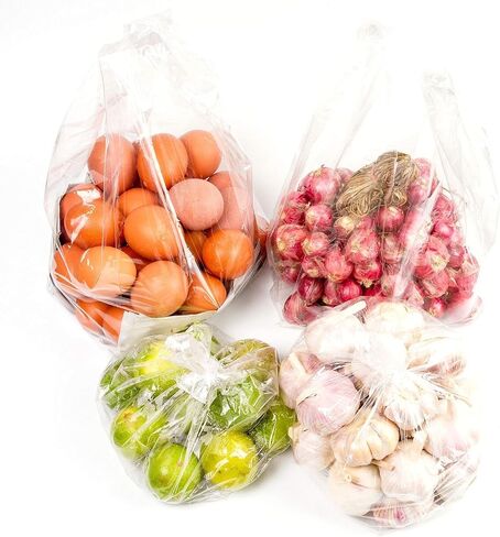 أكياس بولي بغطاء شفاف من Aluf Plastics 0.75 مل - 21 بوصة × 6 بوصة × 35 بوصة - عبوة من 200 كيس - للمعجنات والمخبوزات والبقالة in Kuwait
