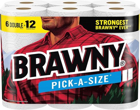 Brawny® Pick-A-Size® Paper Towels, 6 Double Rolls in Saudi Arabia