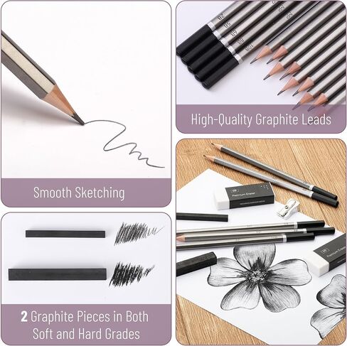 Mr. Pen- Sketch Pencils for Drawing, 14 Pack, for Art, Graphite Pencils for Shading in Kuwait