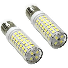 E17 LED Bulbs Dimmable 5W Microwave Over Stove Bulb, 40W Incandescent Equivalent, Daylight White 6000K Light Bulbs No Flickers 88 SMD (2)