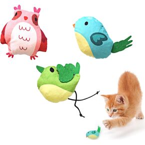 Catnip Toys for Cats, 3 Packs Insect Shape Catnip Crinkle Sound Toys Cute Cat Toys Interactive Cat Kicker Toys for Cats and Kitties