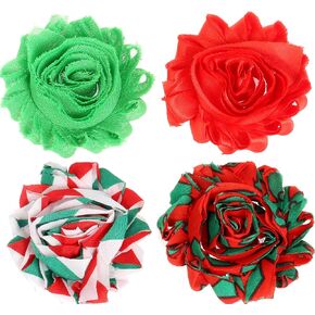 BoomBone Christmas Dog Collar Flowers Accessory,Flower Charms Sliders for Holiday Dog Collars