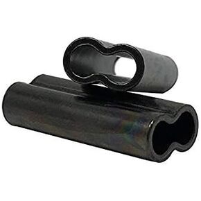 Copper Double Barrel Crimp Sleeves for Monofilament Fishing Leader Line (1.8mm-2.6mm ID)