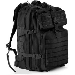 aiGear 25L Tactical Backpack Khaki Hiking Backpack Molle EDC Military Backpack for Men Women