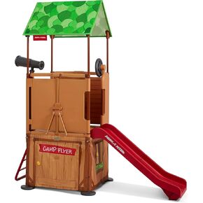 Radio Flyer Play & Fold Away Pirate Ship, Toddler Climber, Kids Playhouse for Ages 2-5