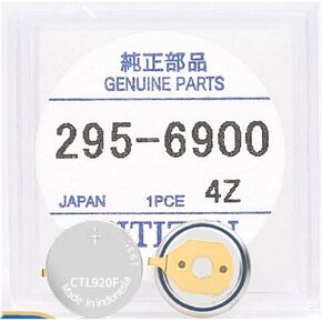 295-6900 Battery,Compatible with Citizen Ecodrive Battery Replacement for Panasonic 295-69 Capacitor Battery for E210, E260, E270, E600, E610, E650, E660, E670, G900, Tool Repair Kit