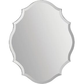 Ren-Wil Emma Wall Mirror, Large, Silver