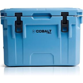 Cobalt 25 Quart Roto-Molded Super Ice Cooler | Large Ice Chest Holds Ice Up to 3 Days |