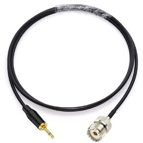 NA UHF Female SO239 to 3.5mm Mono 1/8" TS Stereo Plug Adapter Radio Antenna Extension Cable 10 feet