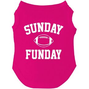 Sunday Funday Football Dog Tee Shirt Sizes for Puppies, Toys, and Large Breeds (Royal Blue, 5X-Large 9)