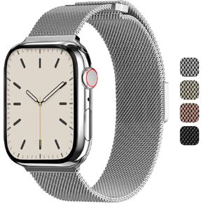 SWITCHEASY Mesh Magnetic Apple Watch Band - For Apple Watch Series 10, 9, Ultra, 8, SE, 7, Milanese Loop for 49mm 46mm 45mm 44mm 42mm iWatch for Women