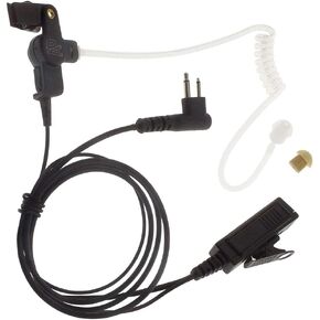 Artisan Power P-6536 Surveillance Headset with Removable Translucent Acoustic Tube Earpiece | 2-Wire PTT and 2 Pin Connector for Motorola Radios | Replace OEM Numbers RLN5318 and RLN5318A