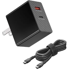 KFD GaN USB C Charger 77W 65W PD Power Adpater for DJI Air 3/Air 2/Mavic 3/Mini Series,Soundboks 4/3/2/Go Gen.3/2 Speaker,ASUS ROG Ally,Steam Deck,Logi-tech G Cloud Switch,OneXPlayer Handheld Gaming
