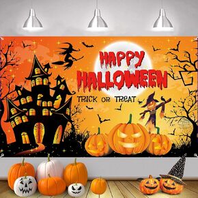 Halloween Door Cover Decorations, 3D Halloween Door Banner, Realistic Castle Entrance Banner, Medieval Themed Stone Backdrop Banner, Gothic Vampire Photo Background for Birthday Party Indoor Outdoor