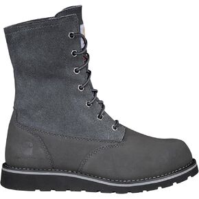 Carhartt FW8089-W8M Waterproof Sherpa Lined Fold Down Winter Wedge Boot Dark Grey 8M