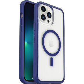 OtterBox Clear case with colorful grip edge for iPhone 13 Pro Max (Only) - BLACK CRYSTAL (Clear/Black)