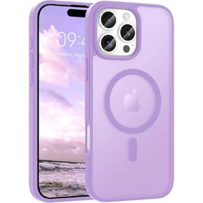 Magnetic for iPhone 16 Pro Max Case, [Compatible with Magsafe] [Translucent Matte] Slim Shockproof Women Men Girls Protective Phone Case for iPhone 16 Pro Max 6.9 inch, Hot Pink