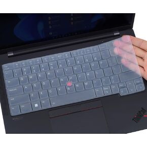 CaseBuy Keyboard Cover for 2024 2023 ThinkPad E14(Gen 6), E14(Gen 5), T14(Gen 4/3), T14s(Gen 4/3), L14(Gen 4/3), P14s(Gen 4/3), Thinkpad X1 Carbon 2023(Gen 11th/10th) 14" Laptop Protector -Clear