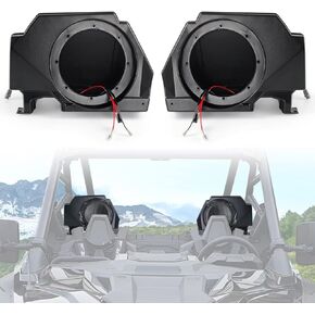 6.5 inch Speaker Pod Enclosures Kit Compatible with Polaris RZR PRO XP XP4 2020 2021 2022 2023 Accessories Waterproof Speaker Mount Enclosure Panel (2PCS,LH+RH)