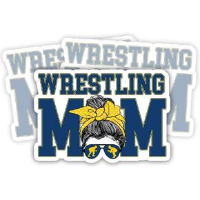 SODAVA (3Pcs) I Can't Keep Calm I'm a Wrestling Mom Stickers Funny Wrestler Wrestling Mom Messy Bun Sticker Gift Decorations for Laptop Computer Water Bottle Accessory Bumper Helmet, Sticker 3"x4"