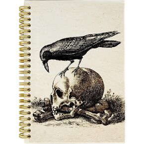 Knibeo The Dead Phoenix Gothic Macabre Art اصطف غلاف فني دوامة مجلة دفتر 5.5 × 8.3 بوصة، دفتر ملاحظات الكلية لتدوين ملاحظات العمل، هدايا للفتيات النساء القوطية in Kuwait
