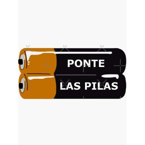 Ponte Las Pilas Sticker - Sticker Graphic -Stickers for Hydroflask Water Bottles Laptop Computer Skateboard, Waterproof Decal Stickers