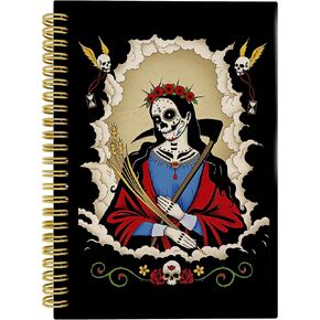 Knibeo The Dead Phoenix Gothic Macabre Art Lined Hardcover Spiral Notebook Journal 5.5×8.3 Inch,College Ruled Notebook for Work Notes Journaling,Gifts for Gothic Women Girls in Saudi Arabia