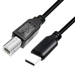Slim USB C to USB B Cable 50FT, Long USB2.0 Cable USB C to Type B Fast Charging Long Charge Cord for Printers, Cameras, Storage, etc. Cable Diameter 2.8 MM