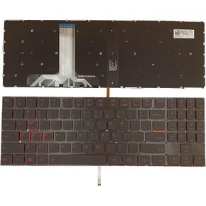 Laptop Replacement US Layout Red Backlight Keyboard for Lenovo Legion Y520 Y520-15IKB Y720 R720 R720-15IKB Y720-15IKB 15 15IKB 9Z.NDKBN.D01 Y530-15 Y7000 Y7000P Y530-15ICH Y540-15IRH Y540-17IRH