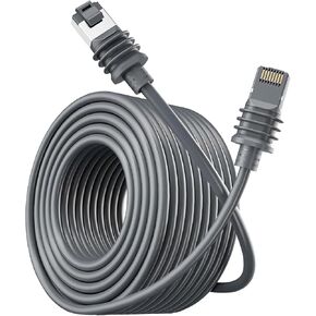 كابل Starlink Gen 3، كابل Starlink Gen 3 بسرعة 2000 ميجا بت في الثانية، كابل Starlink Ethernet، كابل تمديد Starlink مقاوم للماء IP67، كابل بديل لـ Starlink Gen3، V3، Mini، رمادي (76FT) in Kuwait