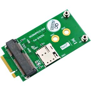 M.2 Key B to Mini PCI-E Adapter with SIM Card Slot for 3G/4G/5G Module