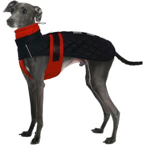 معاطف IECOii Greyhound للكلاب الكبيرة في فصل الشتاء مقاومة للماء، وسترة للكلاب مع بطانة صوف دافئة، سترة ذات ياقة مدورة للكلاب السلوقية ومعطف شتوي للكلاب السلوقية، والكلاب السلوقية الإيطالية، والكلاب السلوقية، والكلاب السلوقية، باللون الأزرق L in Kuwait