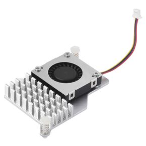 Active Cooler for Raspberry Pi 5, Combines a Temperature-Controlled Blower Cooling Fan and an Alumium Heatsink and Thermal Pad to Accelerate Heat Dissipation for Raspberry Pi 5 (No Pi Board)