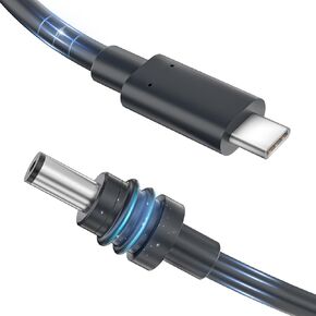 Starlink Mini Cable 10FT, Starlink Mini USB C to DC Power Cable, 100W DC Male to Type-C Male Cable Cord Compatible with 65W+ PD Source, Waterproof 20AWG 3M