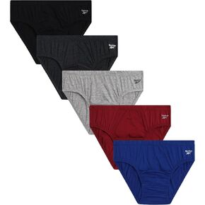 Reebok Men's Underwear - Low Rise Briefs with Contour Pouch (5 Pack)