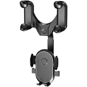 Car Phone Holder,360 Rotatable Rearview Mirror Mobile Holder,GPS Phone Holder for All Smartphone and Car
