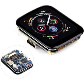 Waveshare RP2040 Microcontroller Development Board 1.69inch Touch LCD, Based on Raspberry Pi RP2040, Rounded Corners, Dual-core Arm Processor, 16MB Flash, Accelerometer and Gyroscope Sensor